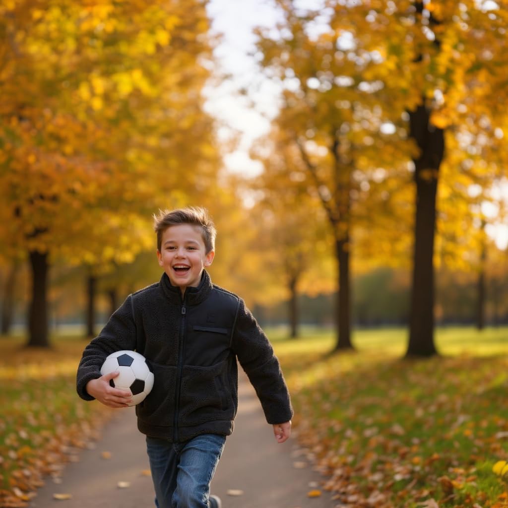 Rokka&Rolla Boys' 2-in-1 Reversible Water-Resistant Teddy Sherpa Puffer Jacket - Image 5