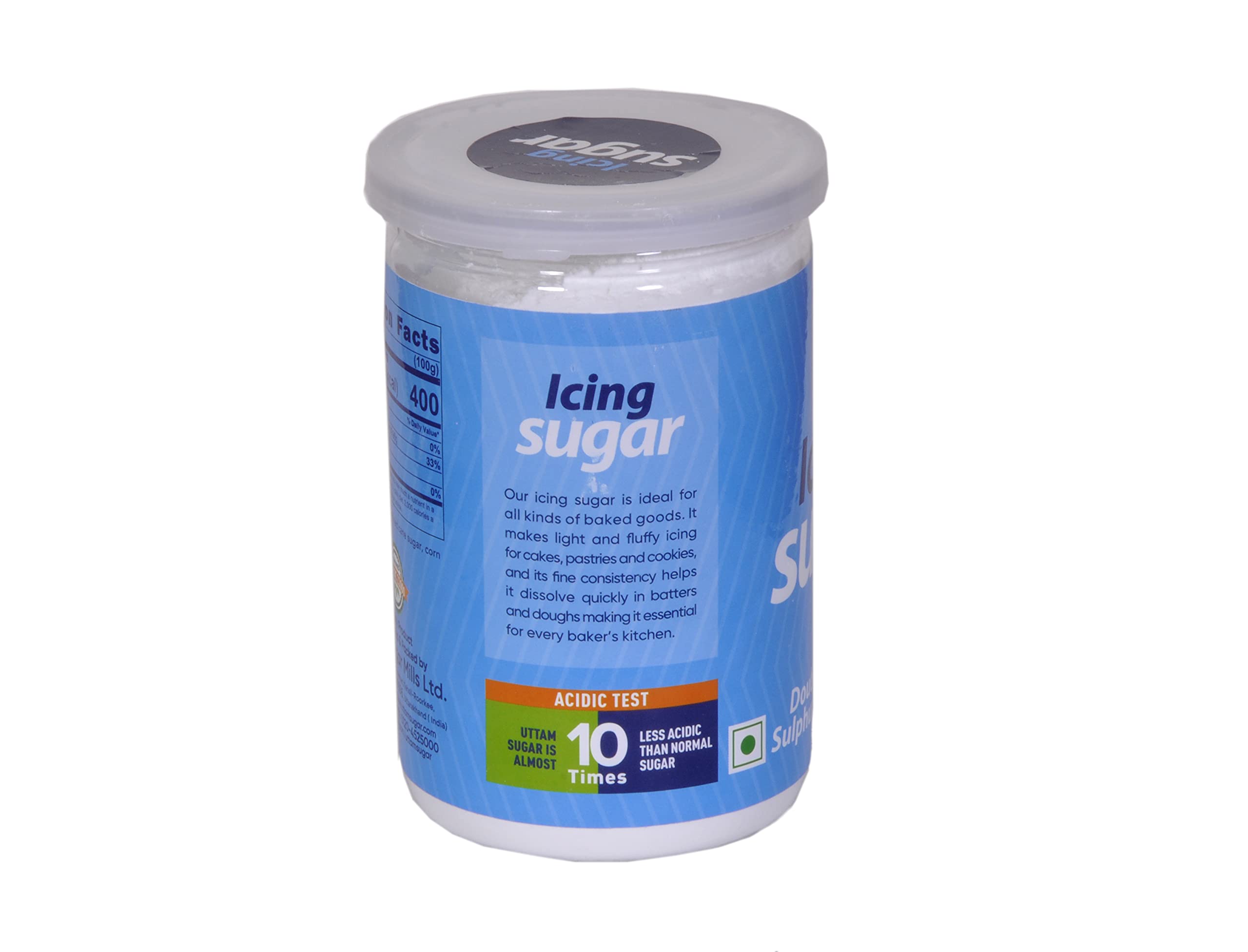 UTTAM SUGAR Uttam Sugar Doubled Refined, White Powdered, Icing Sugar, Pack of 1 Jars (425 Gm) (425gm) - Image 2 thumbnail