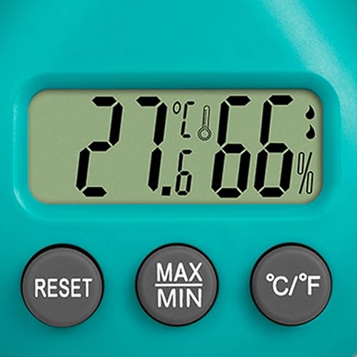 Miniatura 8 de Medidor de humedad electrónico preciso 2 en 1, lindo termómetro higrómetro, batería AAA, mini sensor de humedad, termómetro para temperatura