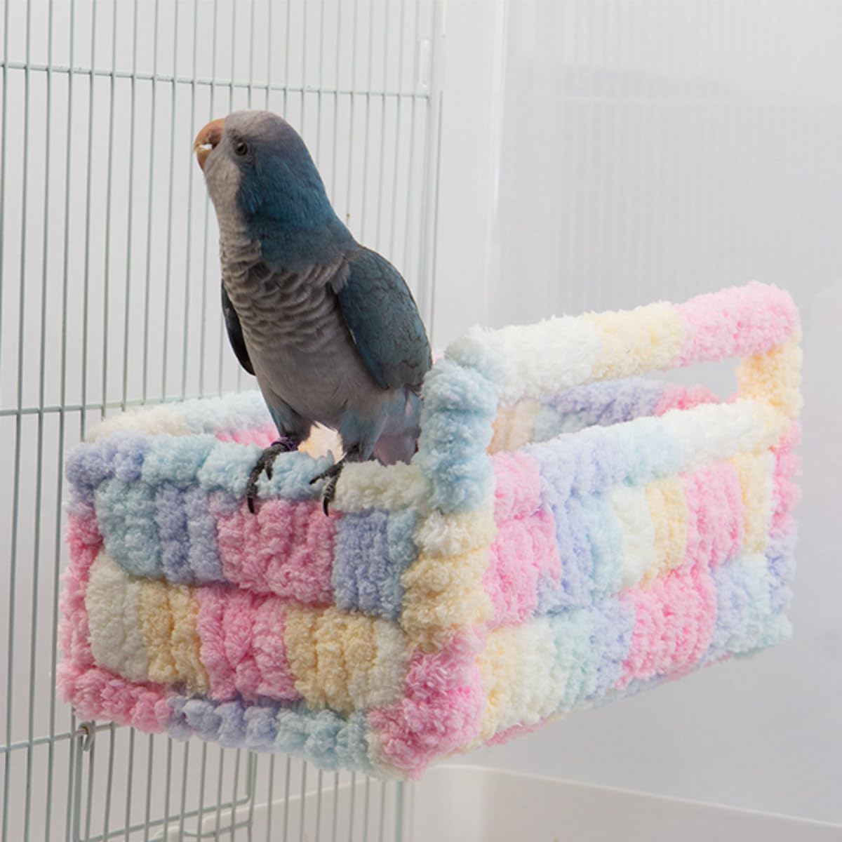 Nido de pájaro cálido casa hamaca juguete para mascotas, loro, periquito, cacatúa, cacatúa, cacatúa, gris africano, eclectus amazónico, pájaro amorí, periquito, pinzón canario, hámster