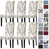 YISUN Dining Room Chair Slicovers Stretch Chair Covers for Dining Room Parsons Chair Slipcover Remov