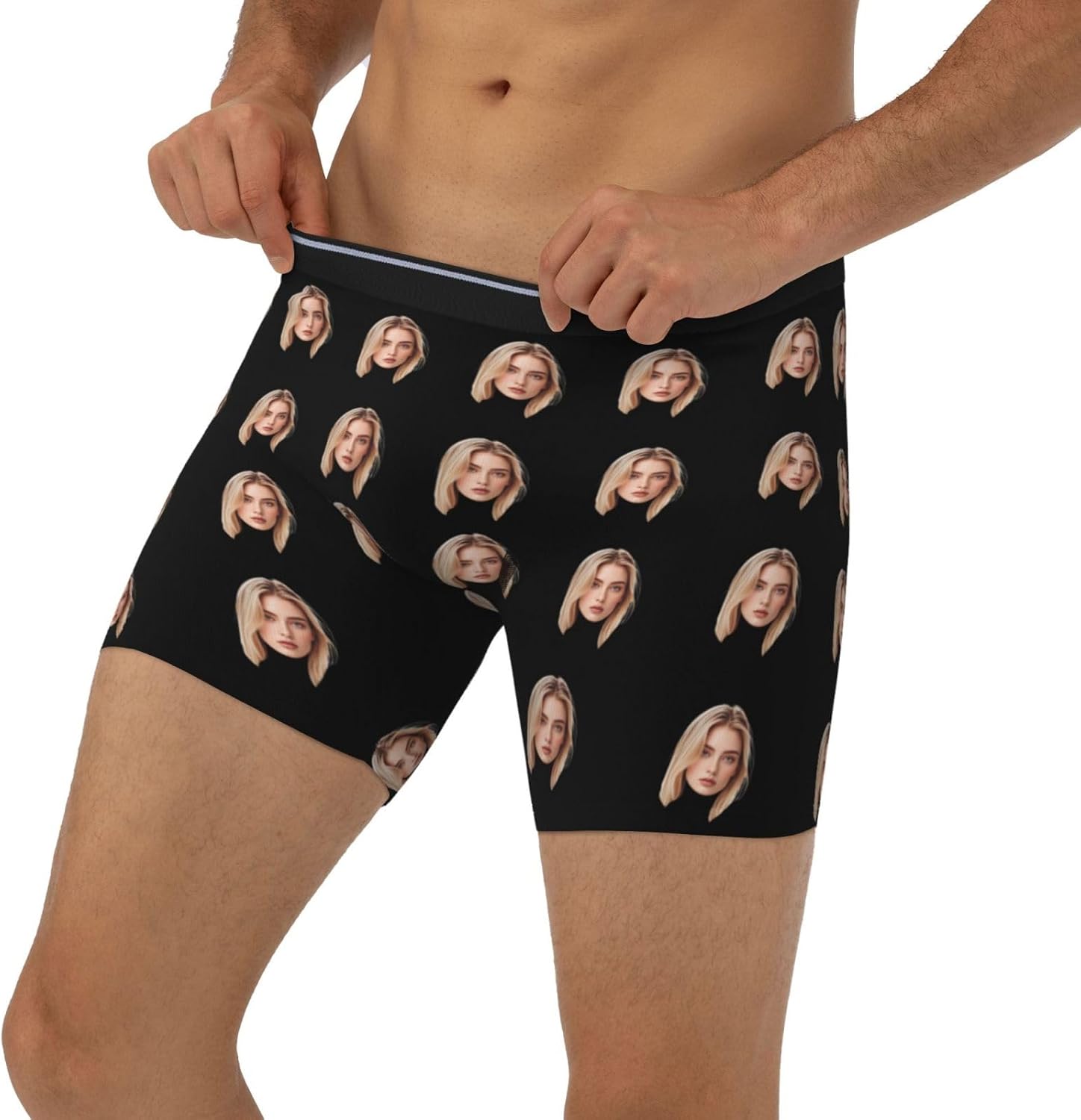 Personalized Boxers for Men, Customized Long Underwear, Boxers with Face on Them, Gifts for Boyfriend Husband - Image 5