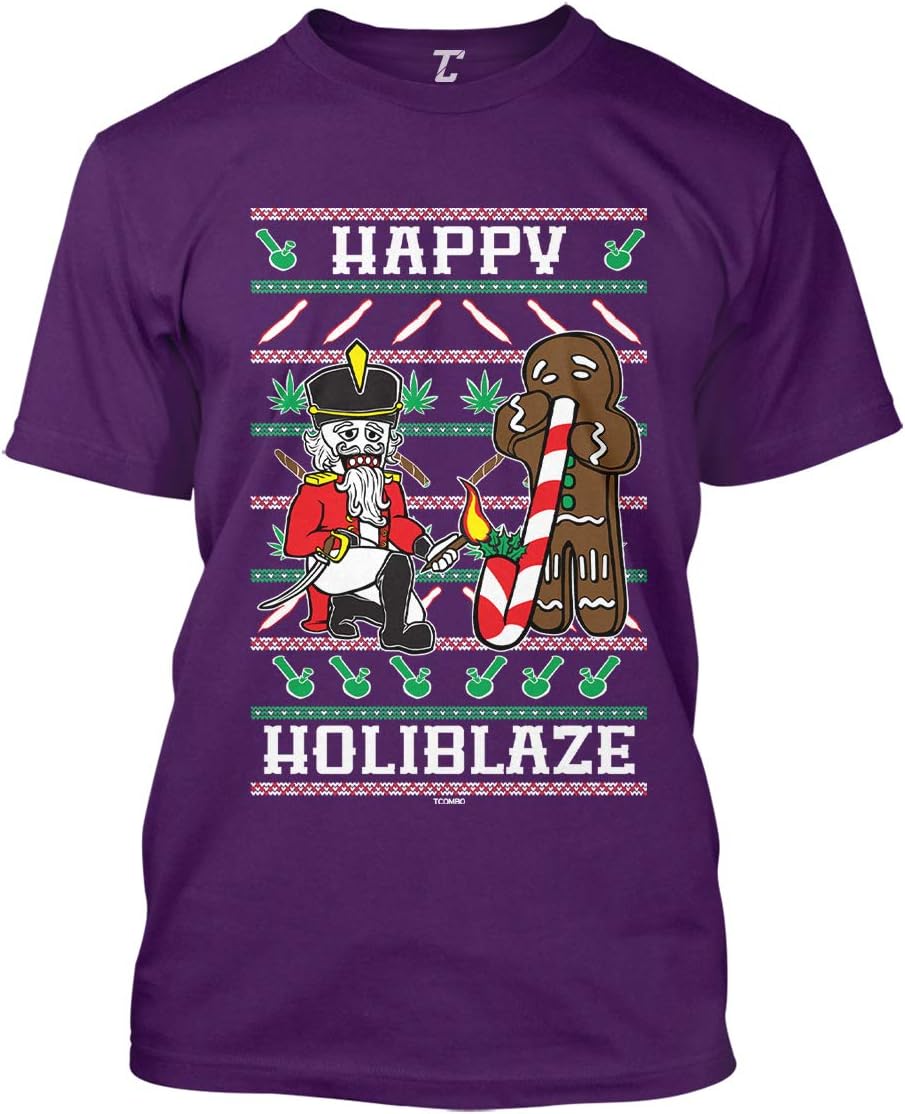 Tcombo Happy Holiblaze - Xmas Christmas 420 Party Men's T-Shirt