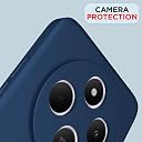 Pikkme Back Cover for Redmi A4 5G / Redmi 14C 5G / Poco C75 5G | Camera Protection Shockproof Soft Matte Silicone Bumper Case (Blue) gallery image