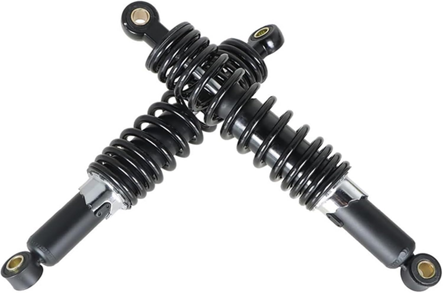 1 Pair 12.5Inch 320mm Universal Motorcycle Rear Shock Absorbers Suspension Replacement for Honda Yamaha Kawasaki Suzuki Dirt Bike ATV Go Kart (Black)