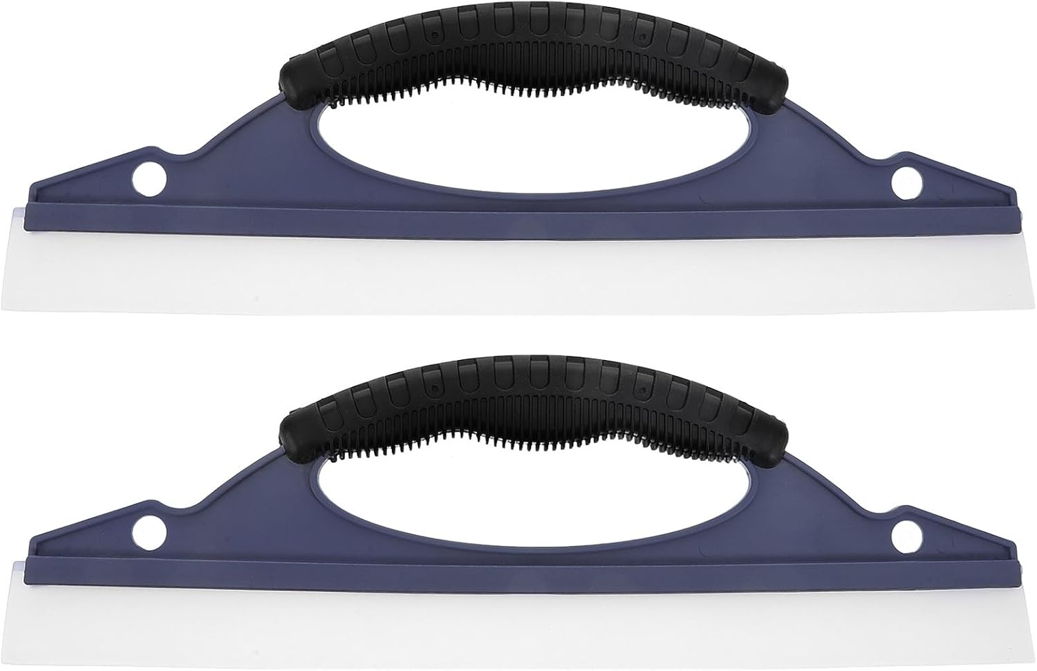 Silicone Car Squeegee 2pcs Set for Water and Snow Removal, Small Handheld Window Wiper, Sturdy Silicone Blade for Winter and Year-Round Car Exterior Cleaning