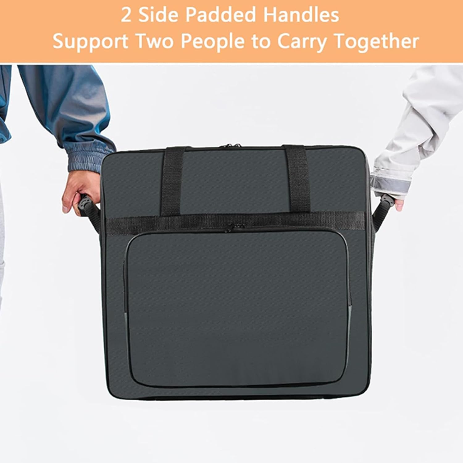 Travel Protect for Shake Machine with Protecting Belts and Large Net Pouches Size 6.69x18.9x16.93 Inches Combiner Bag with Pulls