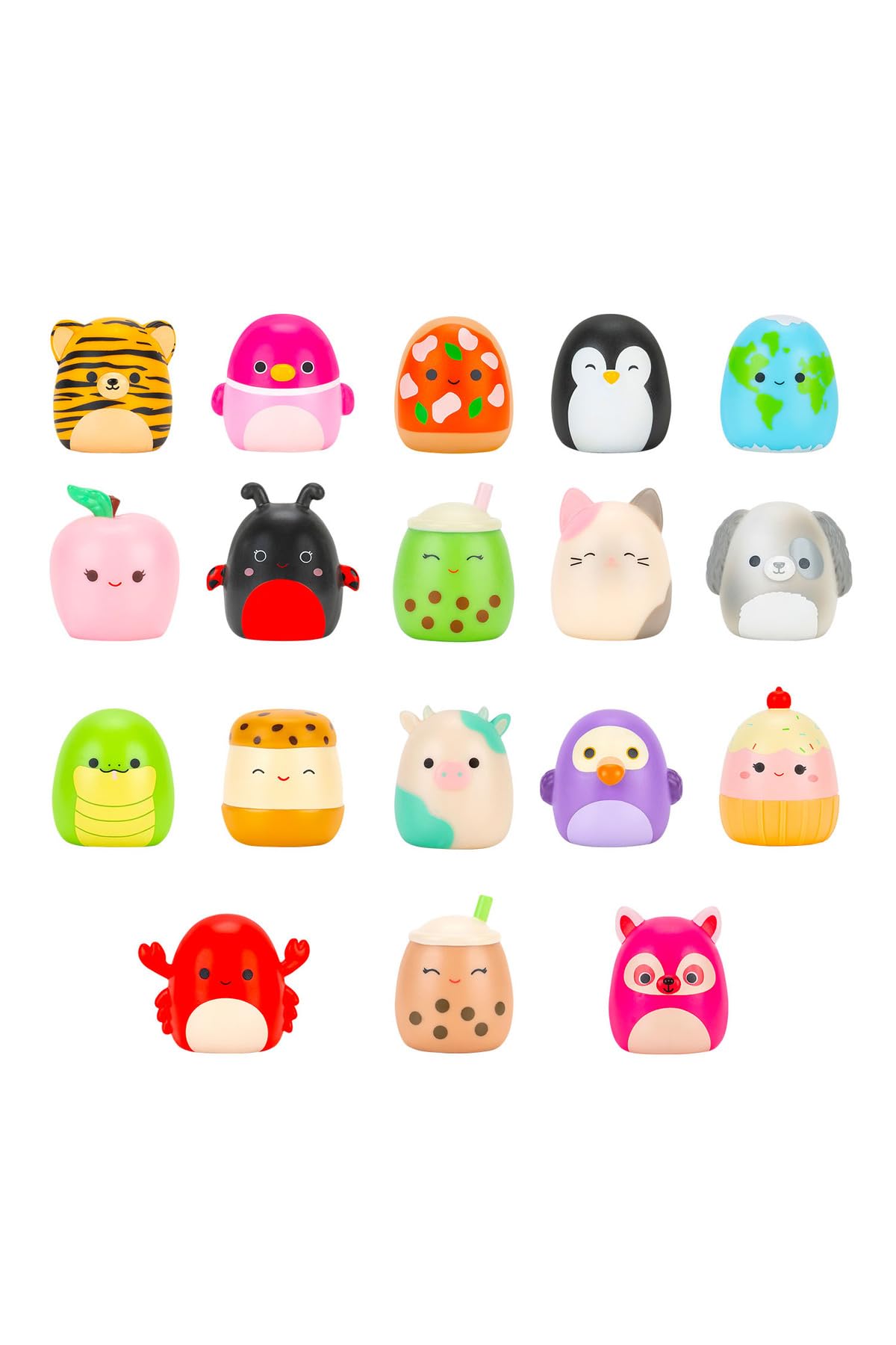 Squishmallows Squish-a-longs 3 Figür + Yüzük Çantalı Sürpriz Paket Seri 3 AL007