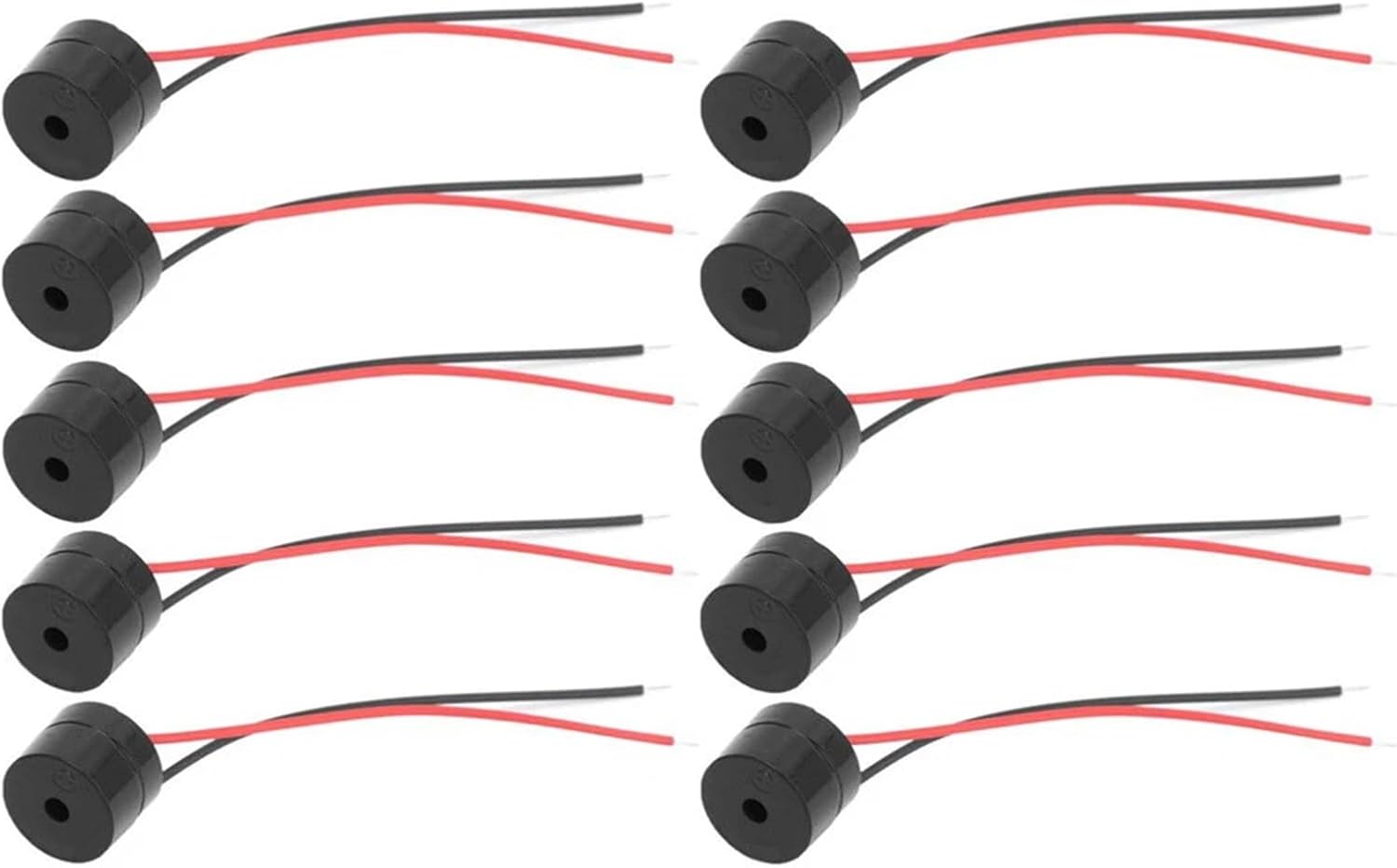 [Replacement] 10 szt. do brzęczyka aktywnego piezoelektrycznego złącza przewodowego do brzęczyka 12 V do DC 3-24 V do YMD-12095 do kierownicy motocykla SSSchOH