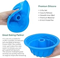 Vista 4 de Molde de silicona estriada para pasteles