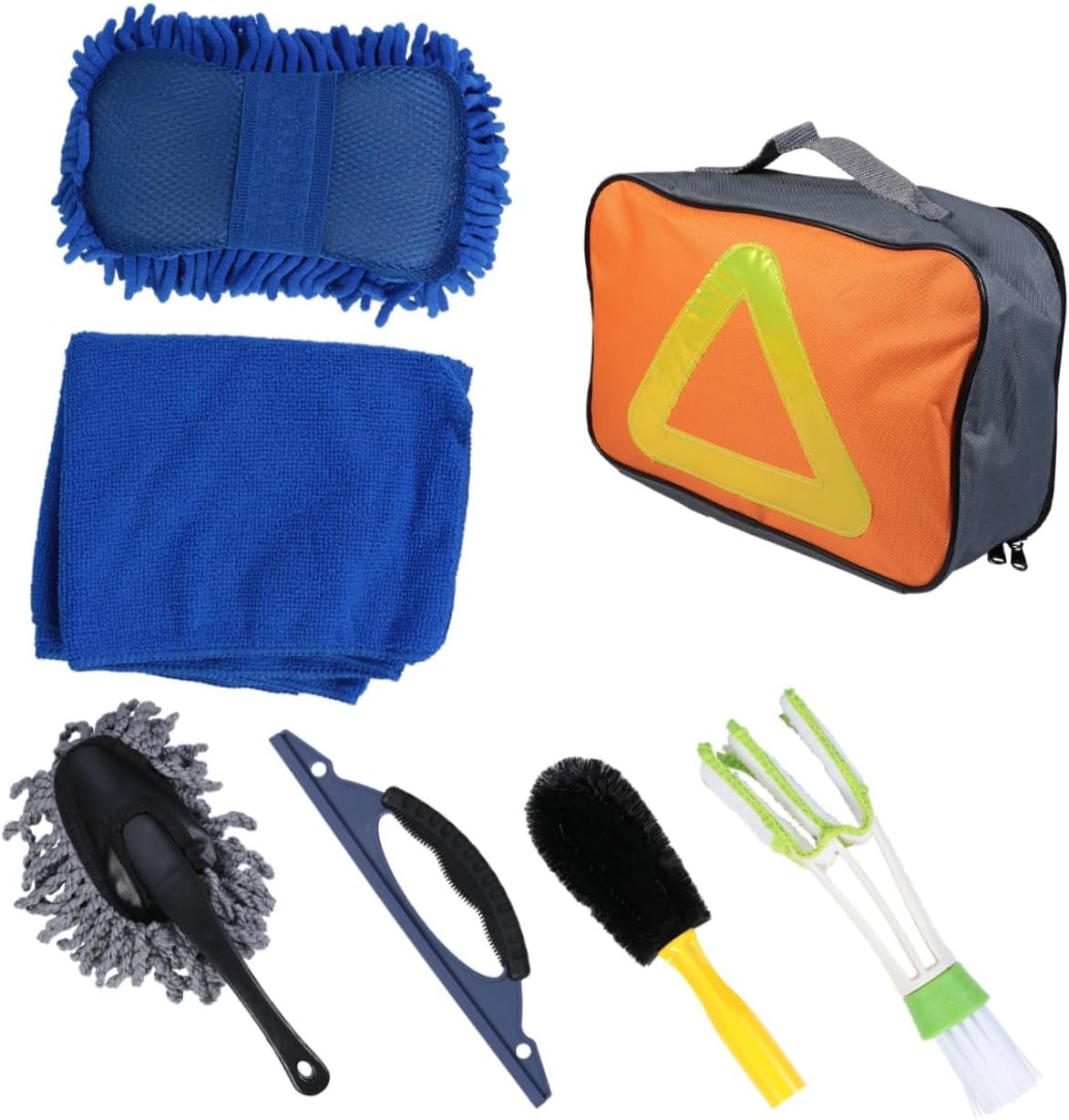 GLEAVI Car Cleaning Kit Car Wash Tool Dashboard Cleaner Washing Sponge Wipes Interior Cleaning Supplies Practical Gadget