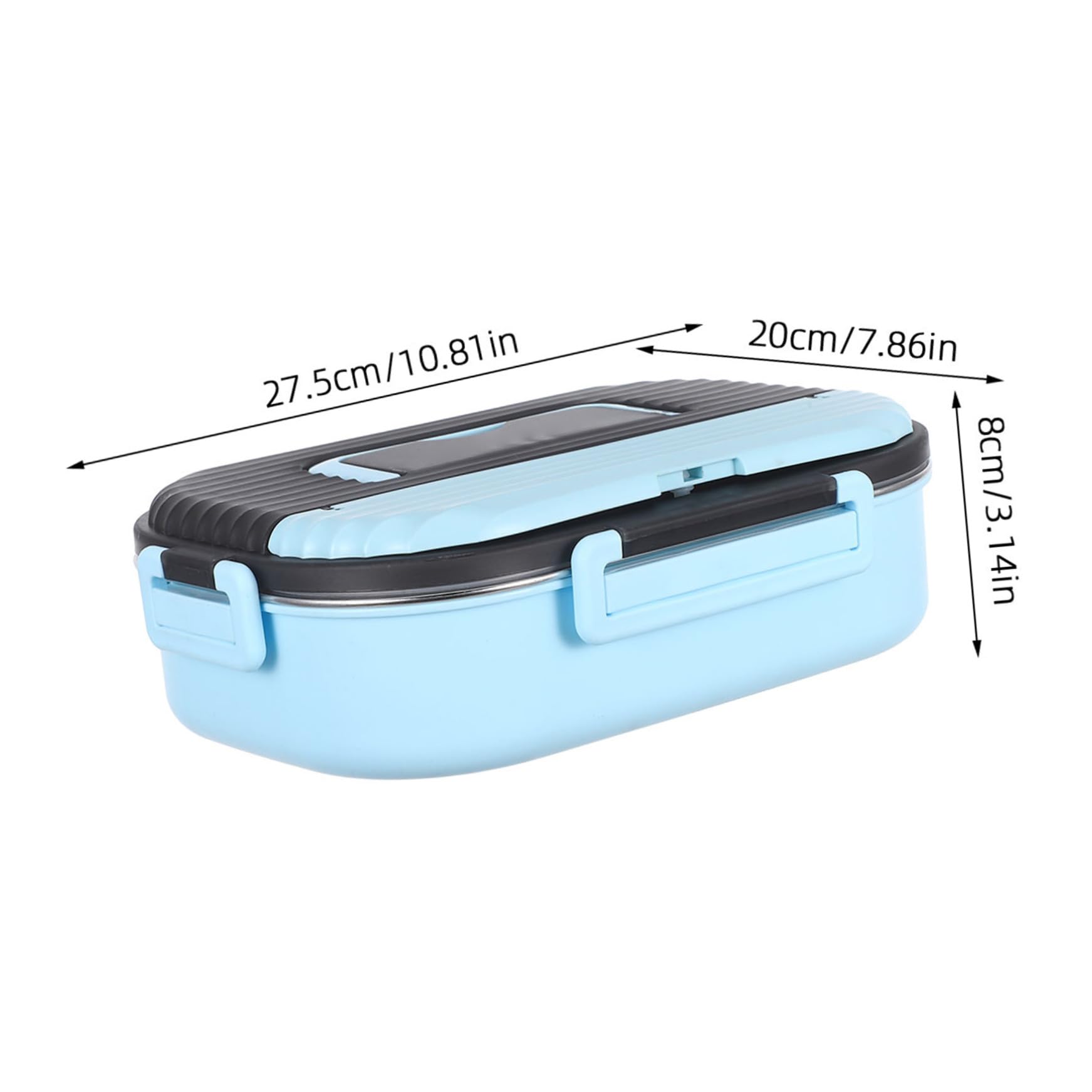 34oz Boîte à Lunch Acier Inoxydable avec Compartiments Doubles Hermétique et Étanche pour Pique-niques et Travail Convient à Micro-ondes et Lave-vaisselle