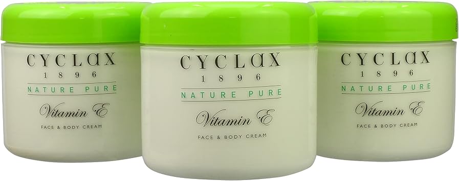 Cyclax Nature Pure Vitamin E Face & Body Cream 300ml Pack of 3 | Vitamin E Moisturiser | Daily Skin Cream for Soft, Smooth & Hydrated Feeling Skin