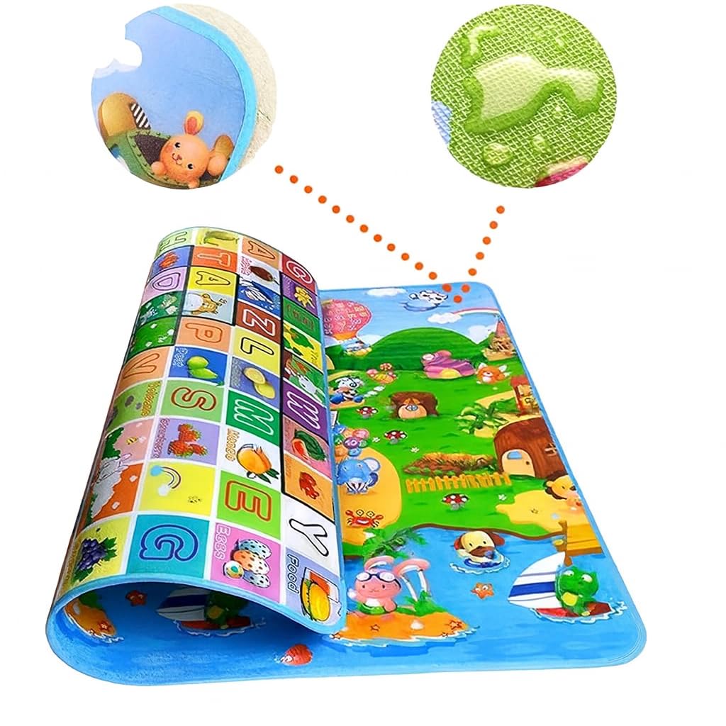 ROZADIO Reversible Baby Play Mat, BPA Free Learning & Crawling Foldable Foam Mat (Standard Size - 6 Feet X 4 Feet) Alphanu... - Review, Price and Buying Guide