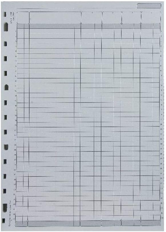 Rexel Twinlock Variform V4 Cash Refill Sheets 4 Columns (75 sheets), White