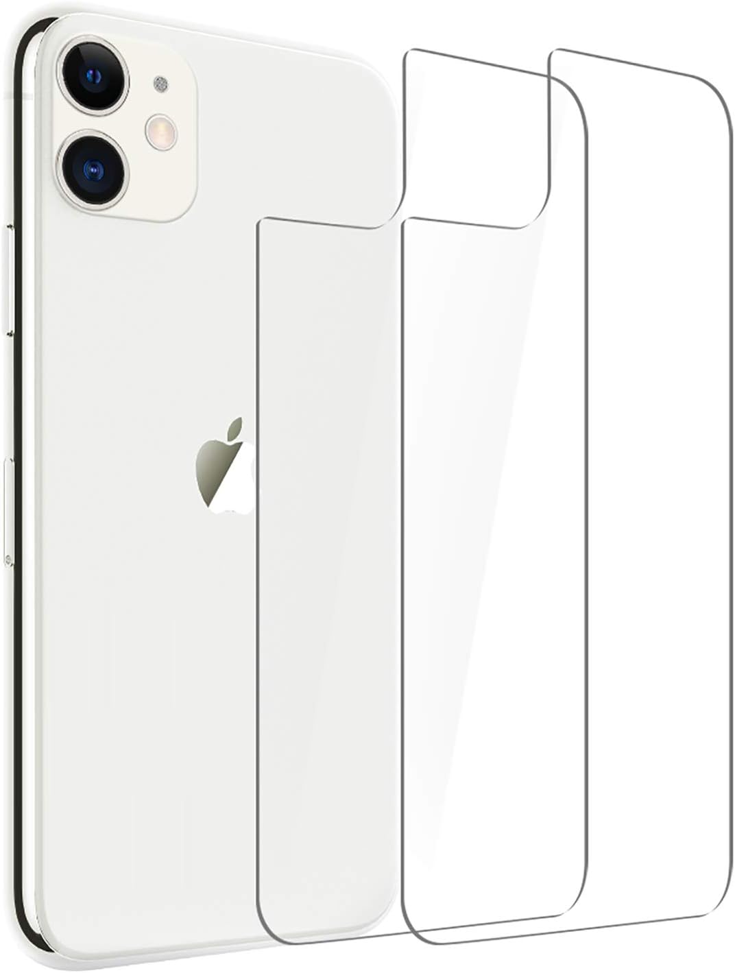 Tensea Compatible for iPhone 11 Screen Protector Back, 6.1 inch Back Tempered Glass Film Screen Protector for iPhone 11 2019, 2 Pack