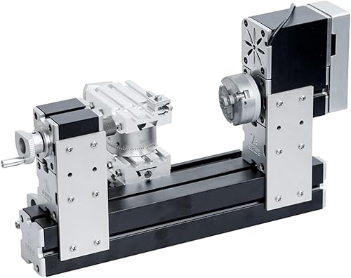 Miniatura 9 de Alta potencia 60 W potente mini metal DIY 4 ejes Torno giratorio Tornos Máquinas herramientas con base 12000 rpm para madera metales blandos