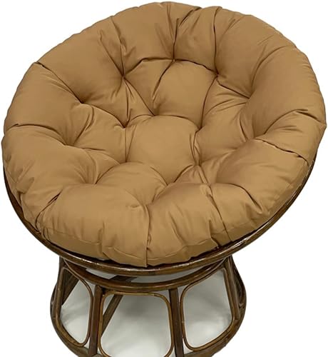 Miniatura 9 de BAKAH Cojín redondo impermeable Papasan para asiento de hamaca con relleno para colgar silla de huevo, sofá plegable de jardín, tapete tatami,