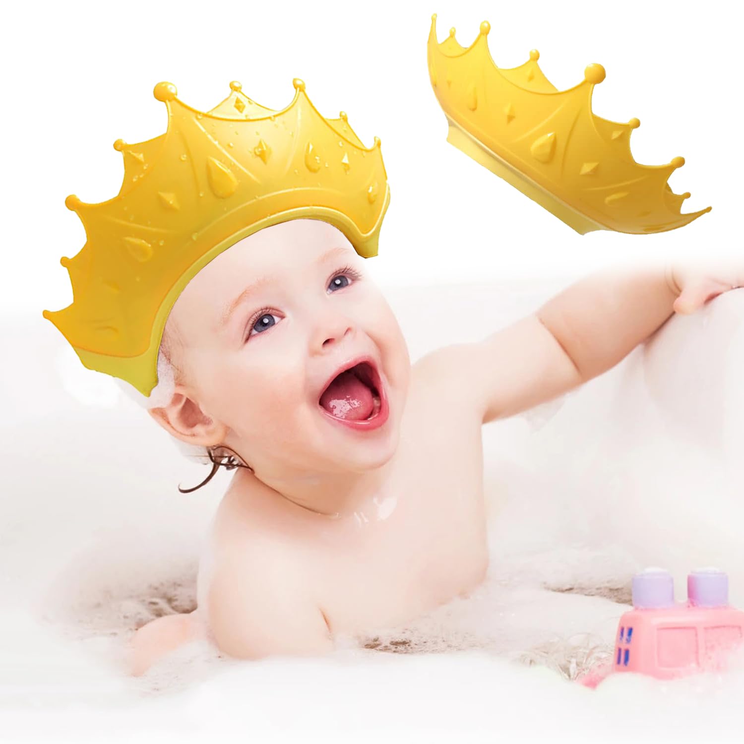 Cuffia Doccia Bambini In Silicone - Regolabile, Protezione Occhi E Orecchie - Foto 3