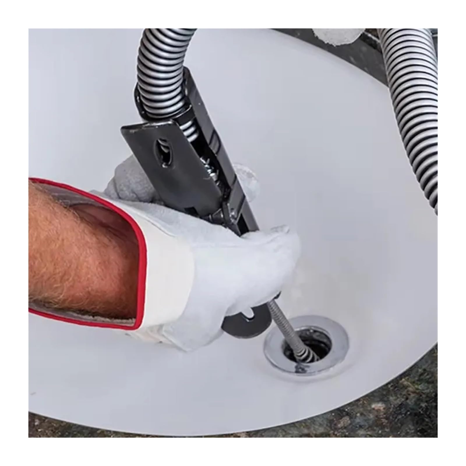 Máquina eléctrica de dragado de tuberías de alcantarillado, 120W, alta potencia, automática, for inodoro, cocina, 19-28MM, máquina de limpieza de tuberías, limpiador de draga de tuberías