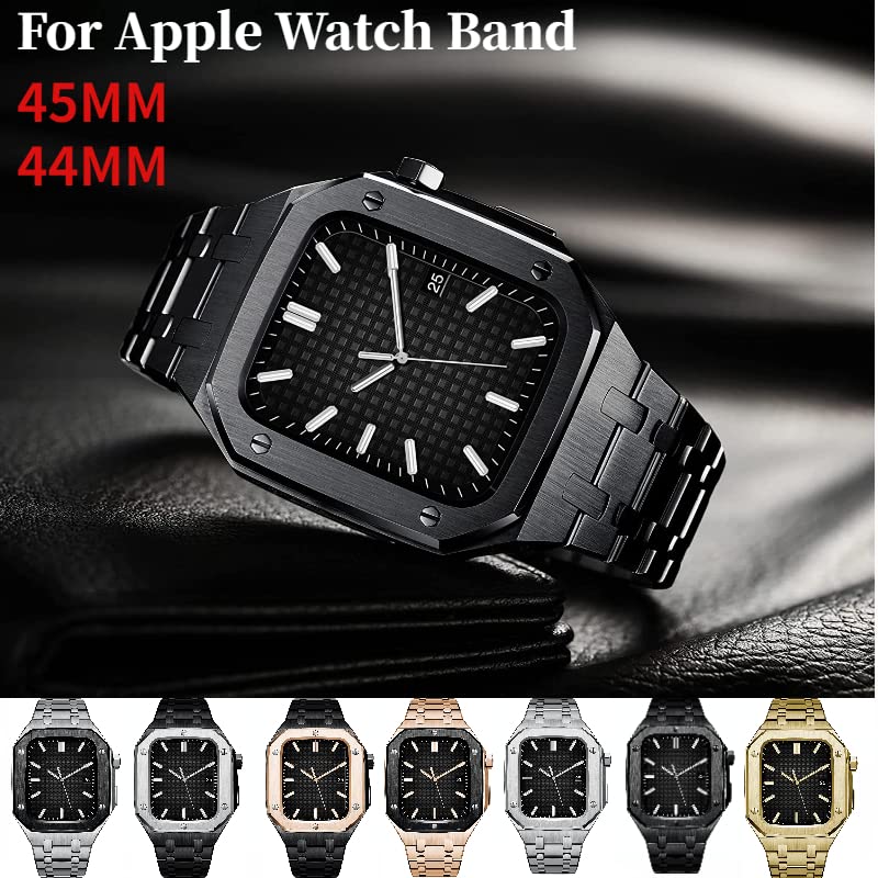Kit modification Apple Watch métal agate pour le bureau et les sorties chic - 2