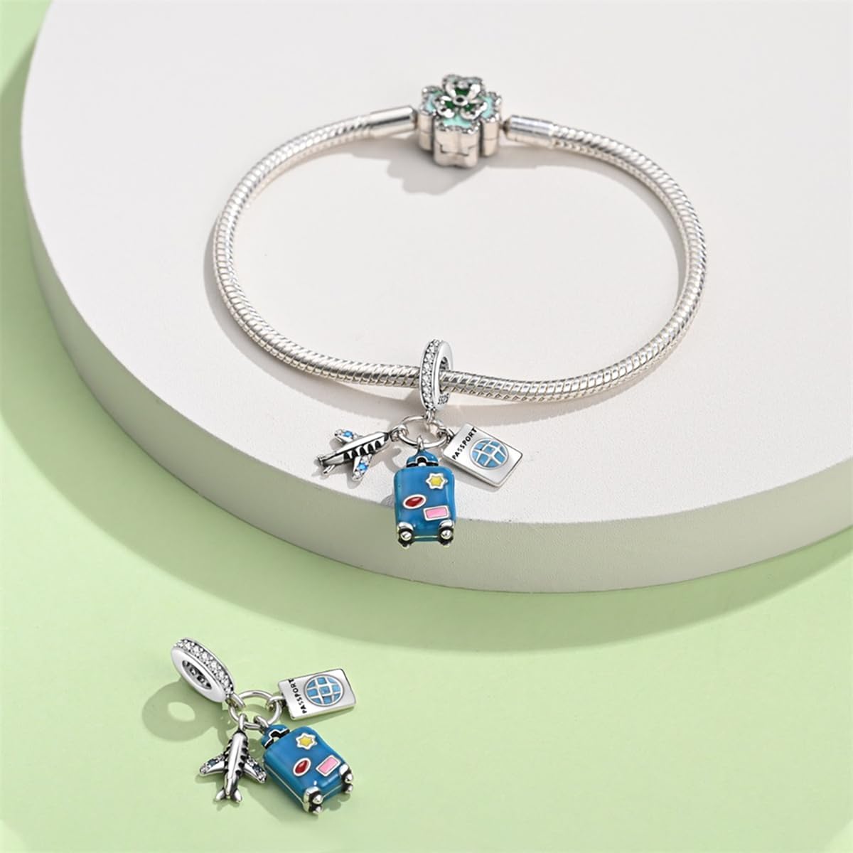 925 Sterling Silver Charms for Bracelets and Necklaces Lipstick and Perfume High Heels Dangle Pendants Heart Butterfly Bead Charms Halloween Christmas Gift for Womens