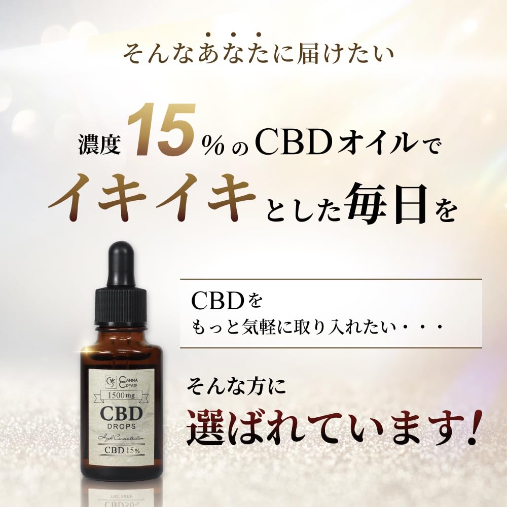Amazon.co.jp: CANNA CREATE CBD オイル 15％ 高濃度 国内製造