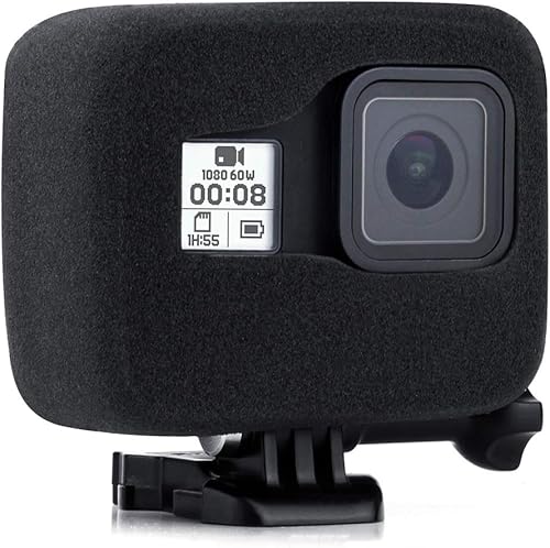 Miniatura 2 de Paquete de 2 fundas Windslayer para GoPro Hero 8 Negro, reduce el ruido del viento para una grabación de audio óptima