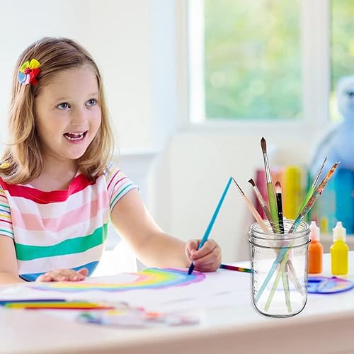 Miniatura 8 de DLAND Paquete de 20 tapas de rejilla con arreglos florales para tarros Mason – Insertos de rana de flores de metal resistentes al óxido con rejillas