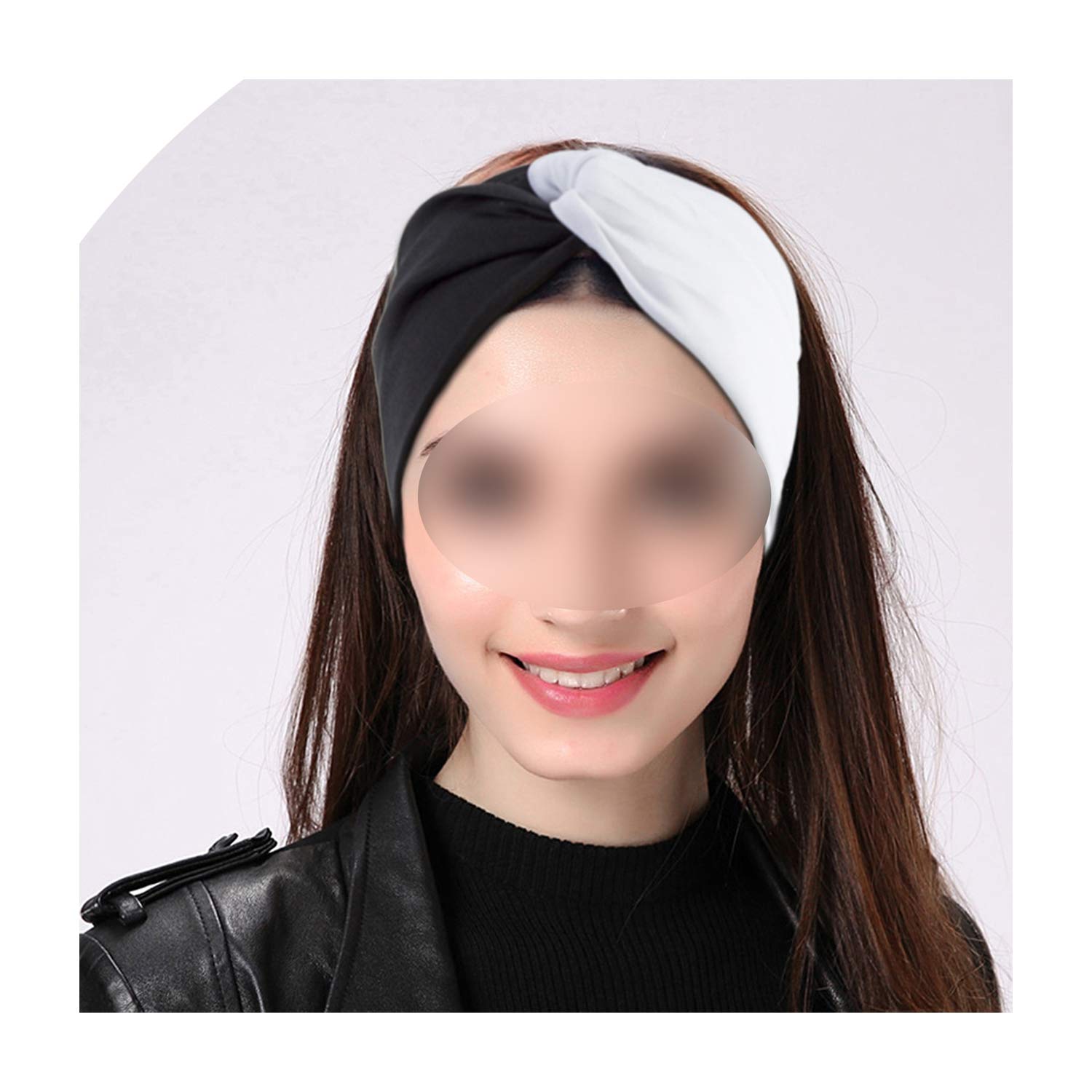 Women Headband Fashion Color Block Twist Stretch Headbands