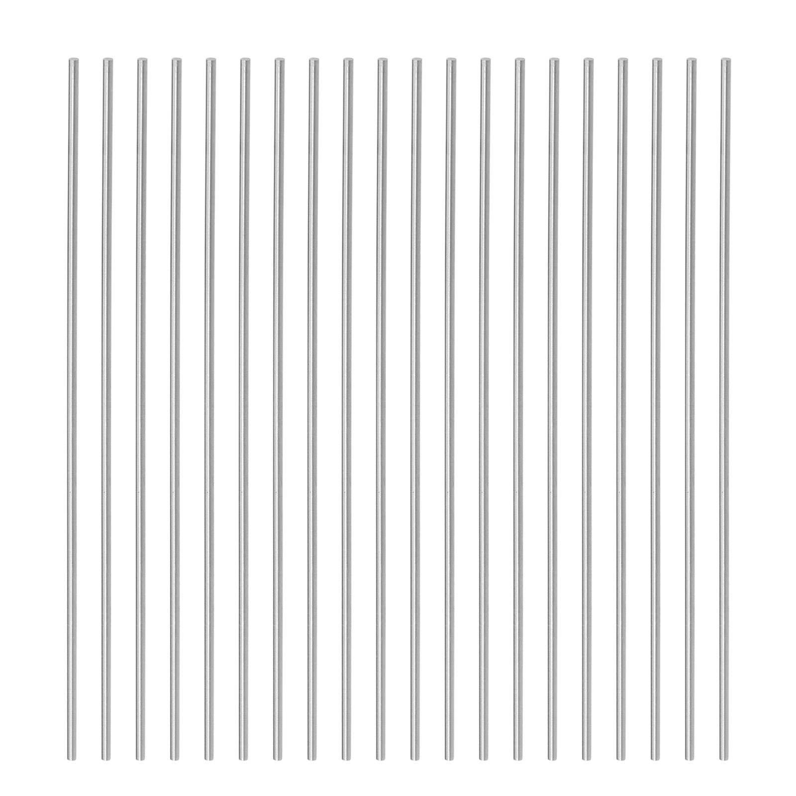 CoCud Lot 20 Tiges Acier Rapide 1,5mm X 100mm - Pour Perçage, Tournage, Usinage - HRC61-63