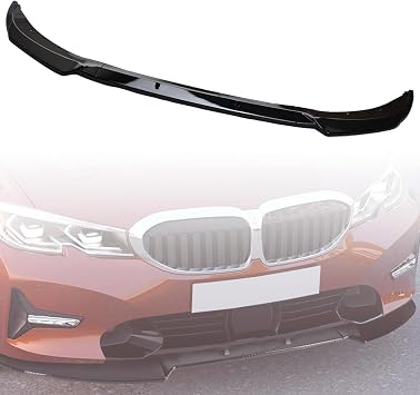 Front Bumper Lip Splitter Non M Sport Compatible with BMW 3 Series G20 G21 320i 325i 2019 2020 2021 2022 Car Chin Spoiler Gloss Black