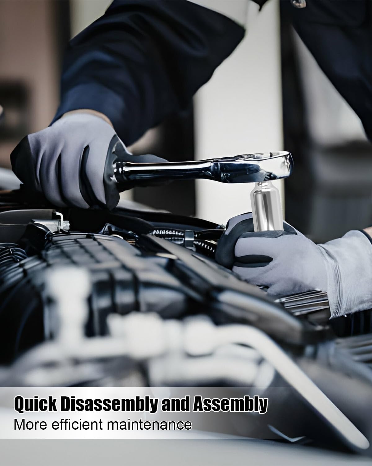 Injector Pressure Regulator Valve Install Removal Socket Tool Compatible with Ford E350 Excursion F-250 F-350 7.3L Diesel Engines 1994-2003, 29mm 1 1/8” Deep Socket 3/8” Drive