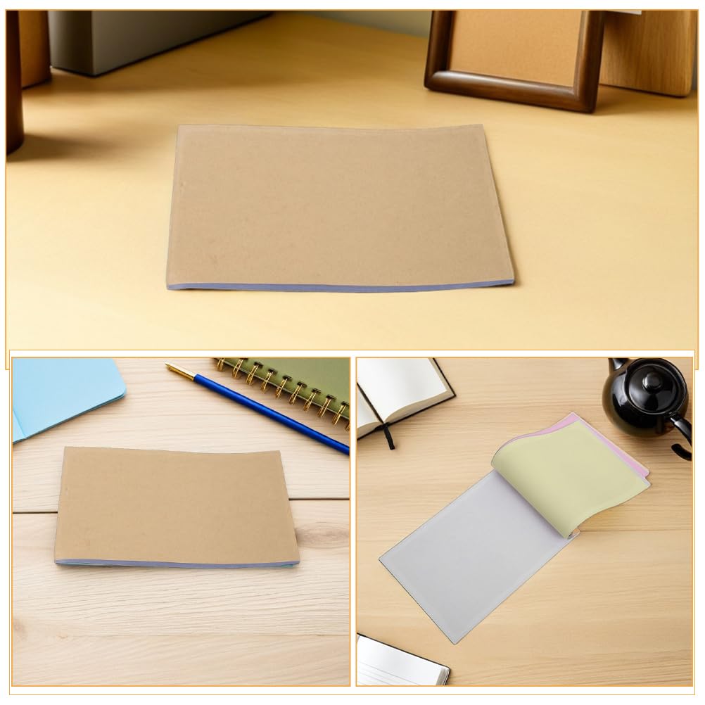 10 pezzi di quaderno di carta kraft, senza righe, senza carta autocopiante, diario di scrittura, blocco note tascabile vuoto, blocco note A5, libro fatture per viaggi di lavoro e riunioni