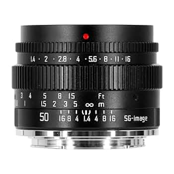 Amazon.co.jp: SG-image 50mm F1.4 Xマウント ブラック【2年保証