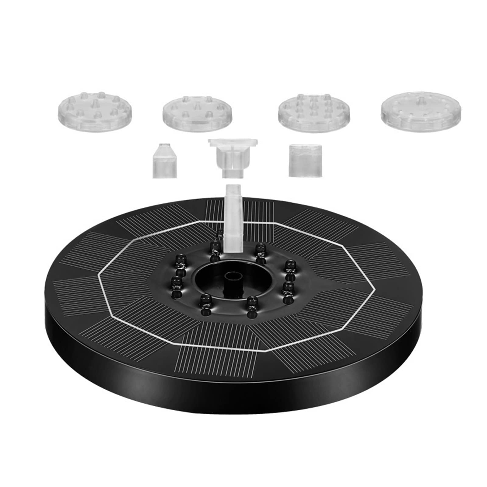 Solar Fountain Outdoor Floating Garden Water Pool Pond Bird Bath Powered Waterfall Pump Efficient Use Of Energy(16CM LED)