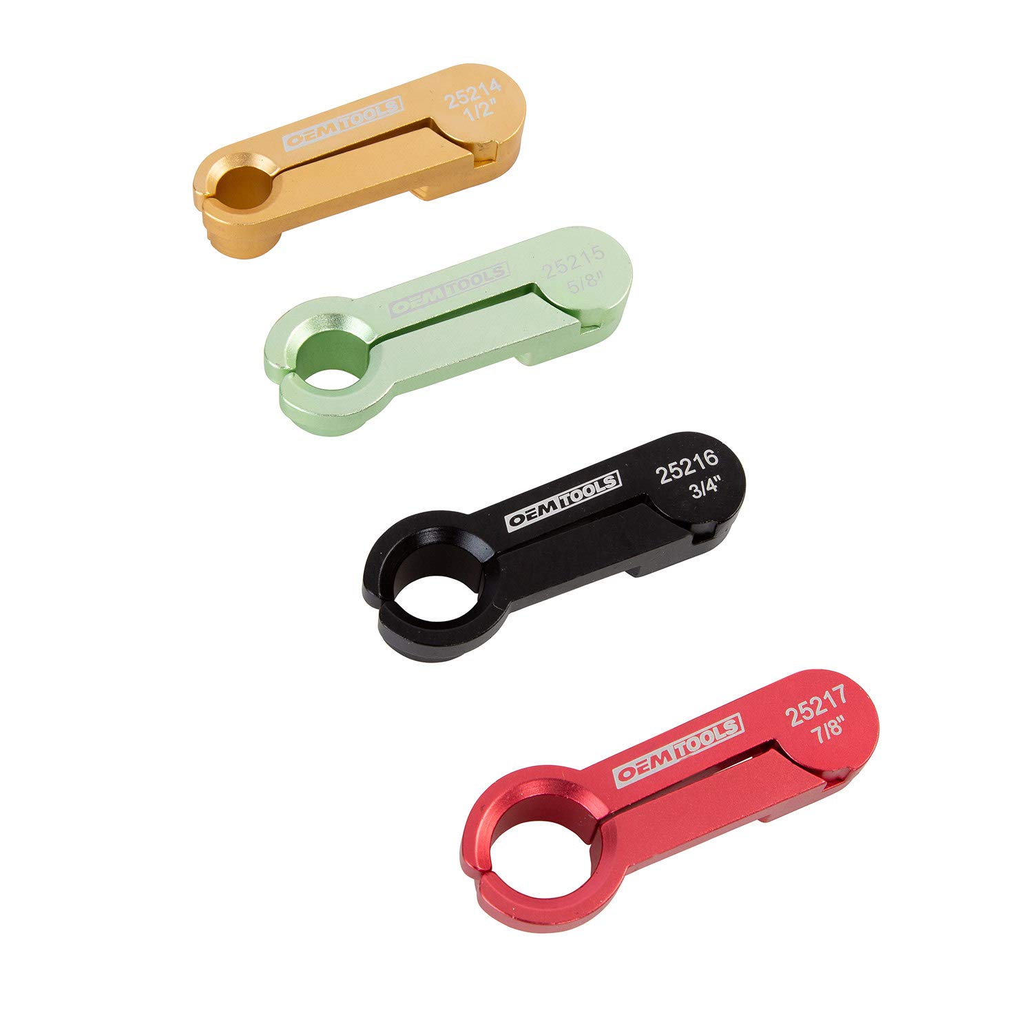 OEMTOOLS 25183 4-Piece Aluminum Disconnect Set, Ideal for A/C, Fuel Lines, and Fuel Filters, Durable Anodized Aluminum Construction, Vehicle Maintenance Tools