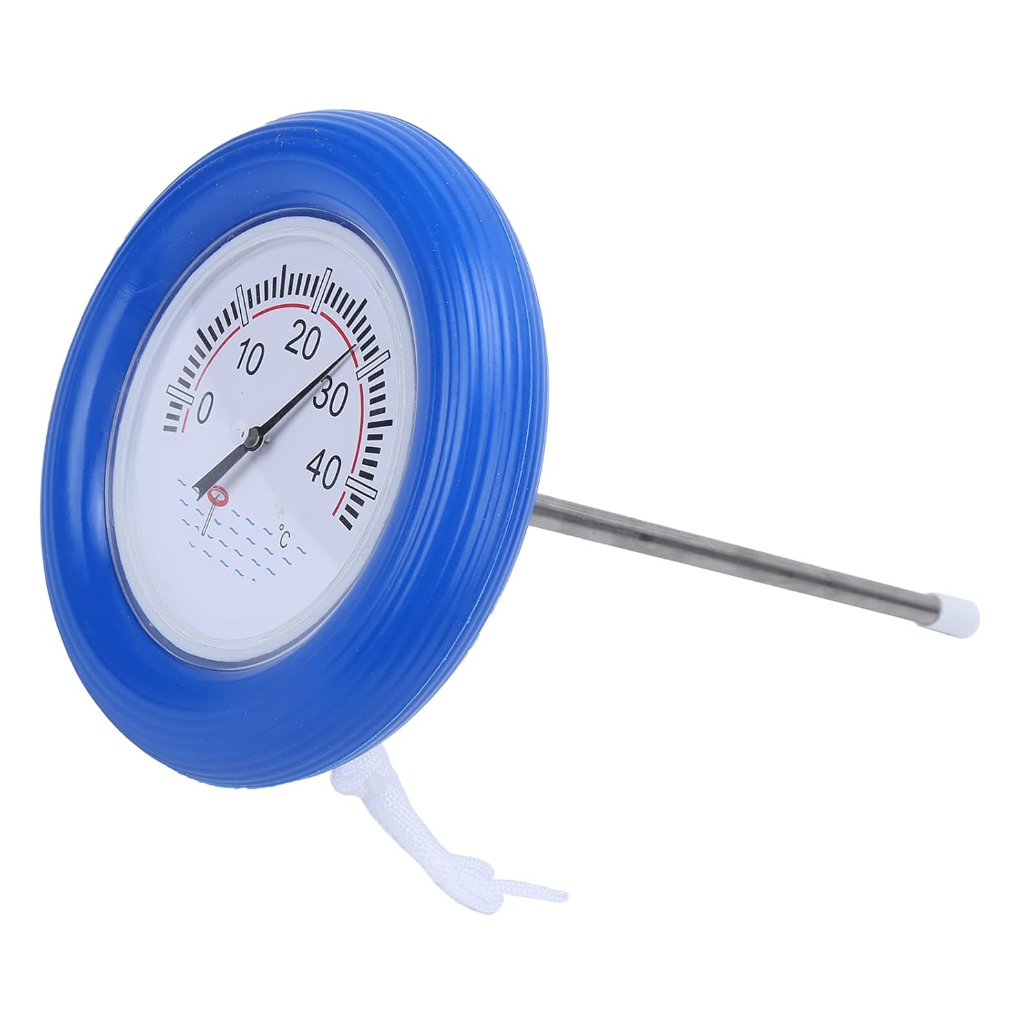 Drfeify Water Thermometer for Pools and Fish Ponds, Stainless Steel Material