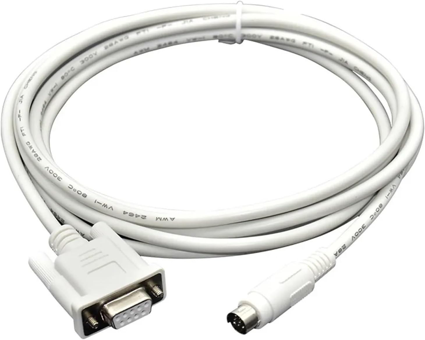 DVPCAB215 Suitable for Programming Cable PC-DVP Download Serial RS232 Interface Data Wire(DVPCAB215(White),5m)