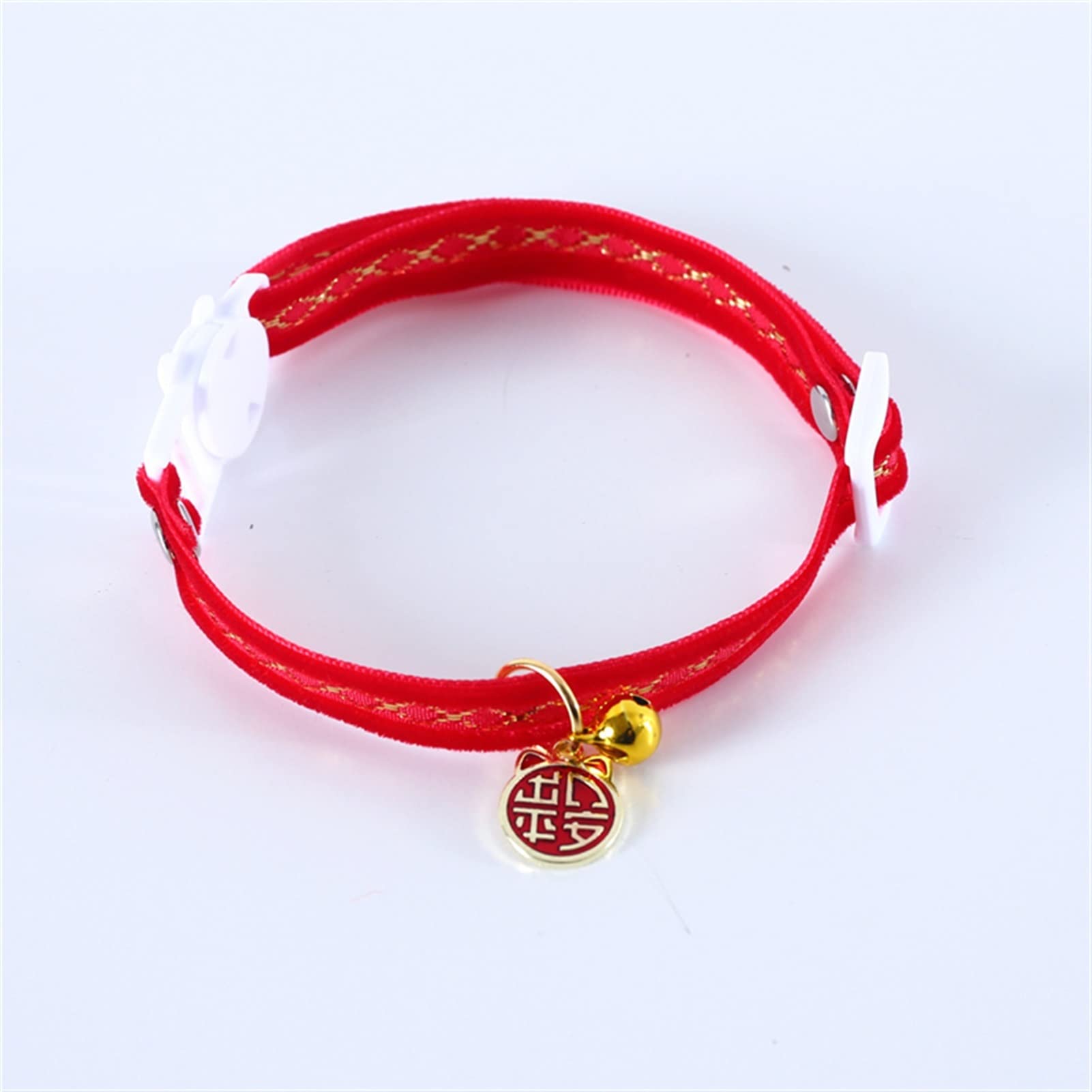 JINGYAN Colliers Velvet Rouge Phnom Penh Collier Collier Fashion Holiday Party Pays Motif Bells Colliers Animaux Puppy Pendentif Collier Accessoires de chaîne(Style 2)