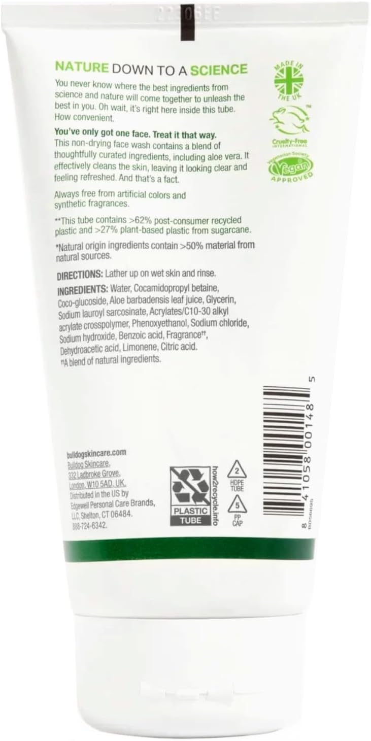 Bulldog Skincare Original Face Wash for Men 150, Men's Grooming, Men's Face Wash Cleanses and Helps Remove Excess Oils, 3 Pack - Image 2