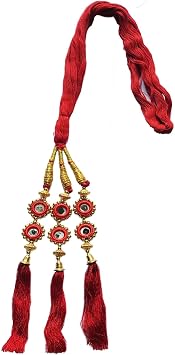 Punjabi Parandi Paranda Choti Braid, Hair Extensions&Wigs for Girls and Women Pack of 1, Color-Red