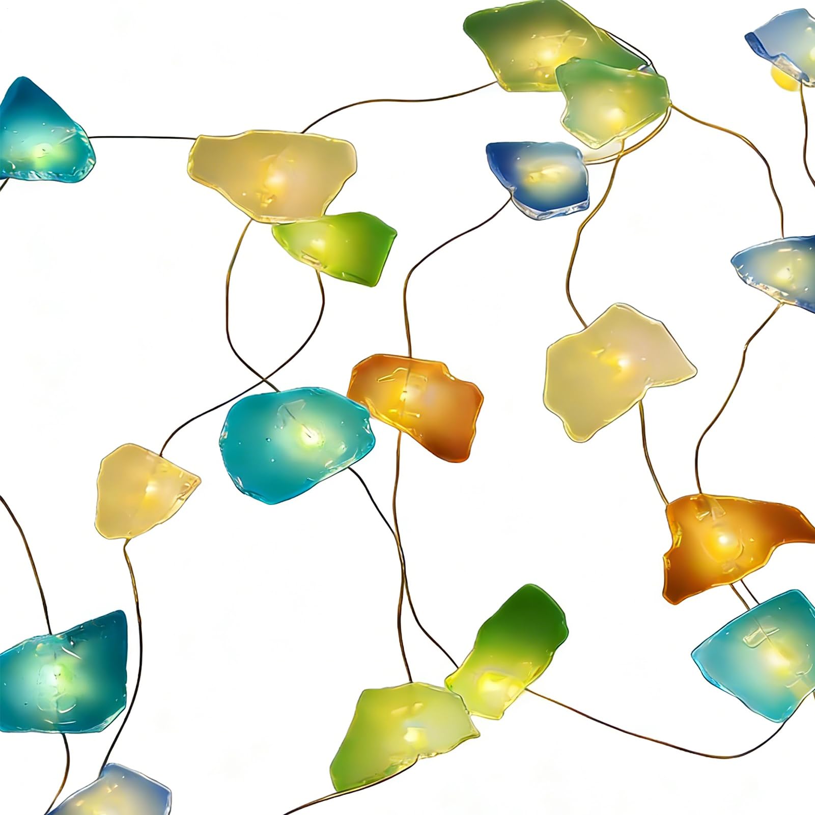 Générique Ghirlanda luminosa in vetro di mare per esterni Forniture | Luci Decorative di Festa Per Casa Ufficio Appartamento Patio Giardino Balcone Ristorante Caffè Camera Sal