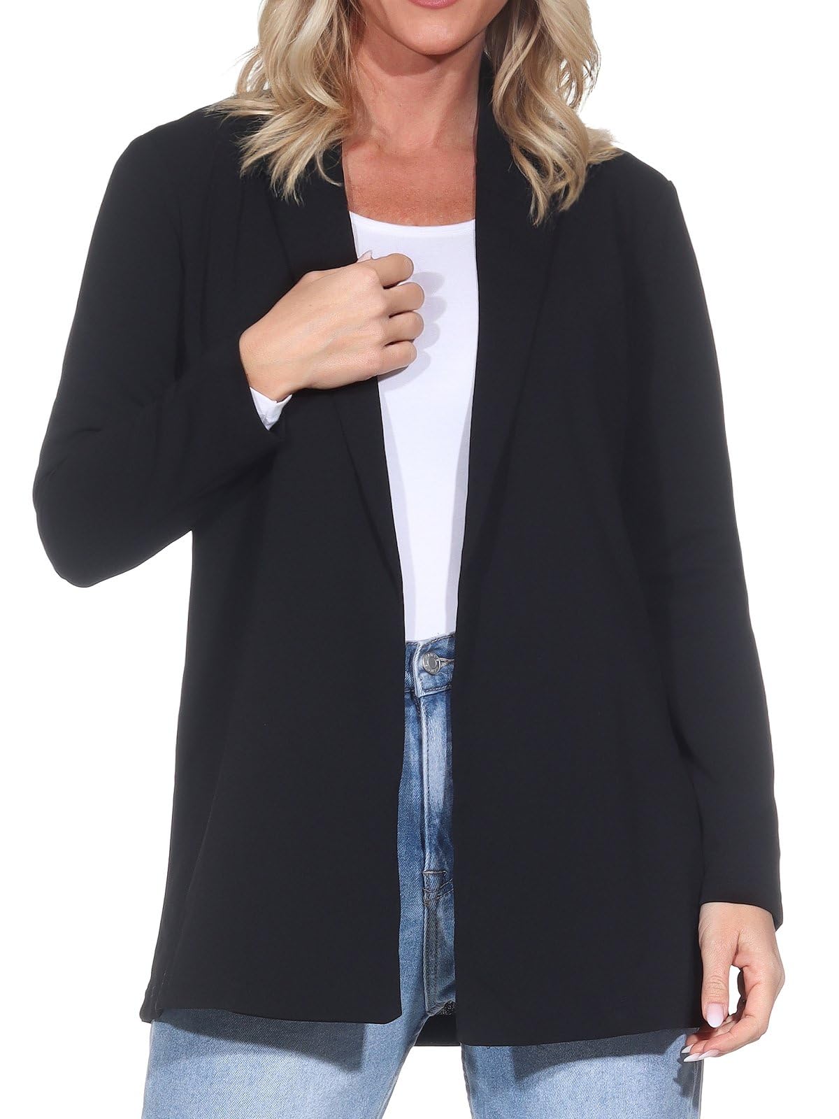 JACQUELINE de YONG Women's JDYGEGGO L/S Blazer JRS NOOS Casual, Black, S