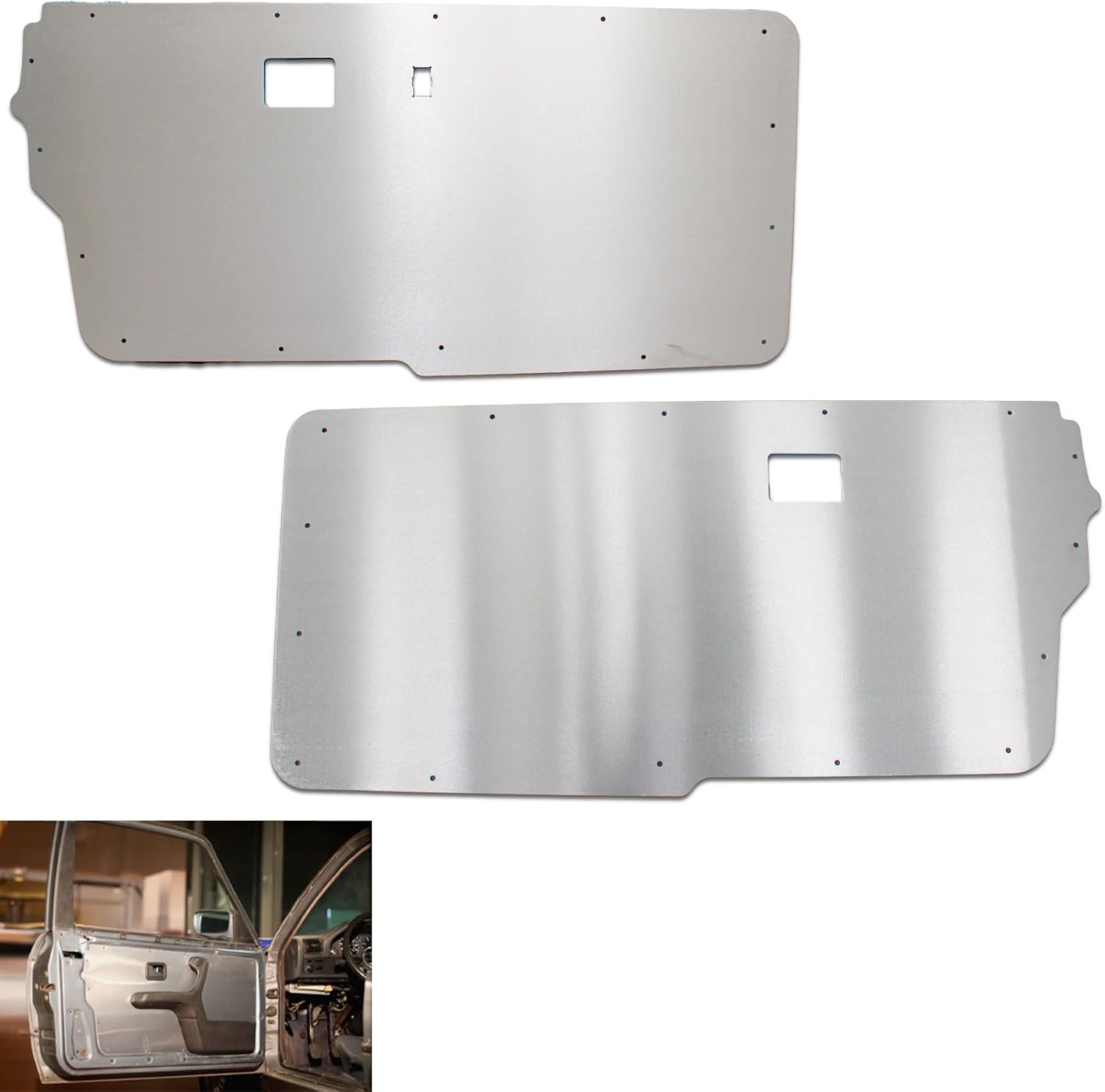 Aluminum 2 Door Panels Skins Race Track Car Cards for BMW E30 COUPE M3 325is