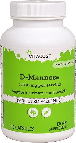 Vitacost D-Manosa con CranForte - 60 Cápsulas