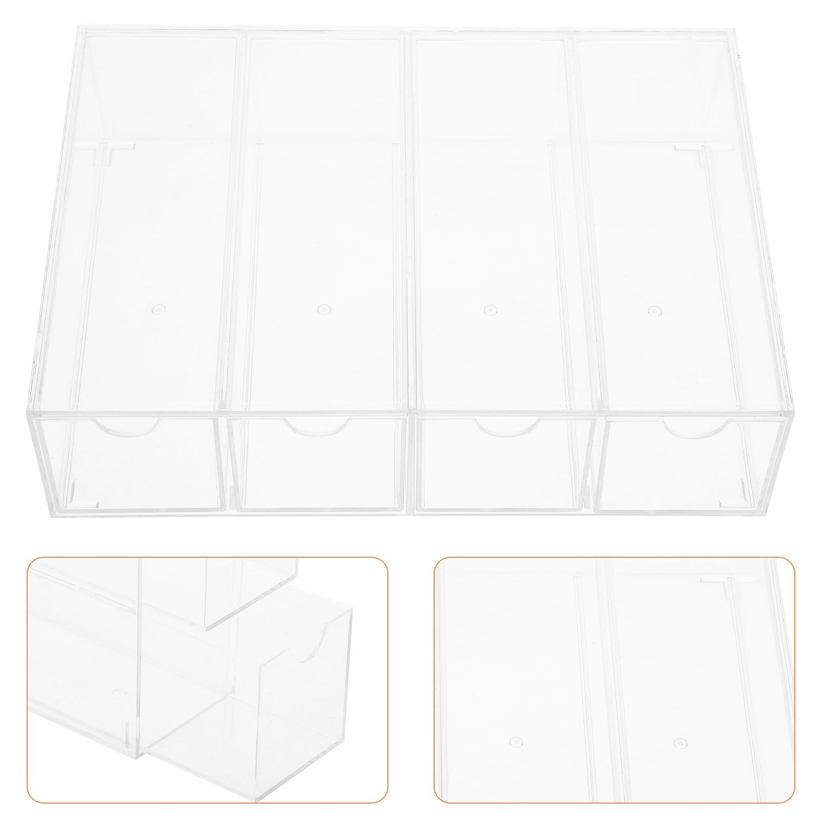 2 Stück Brillen Displaybox aus Acryl Sonnenbrillenetui Stapelbar für Schreibtisch und Büro für Stifte und Kleine Schreibtischaccessoires