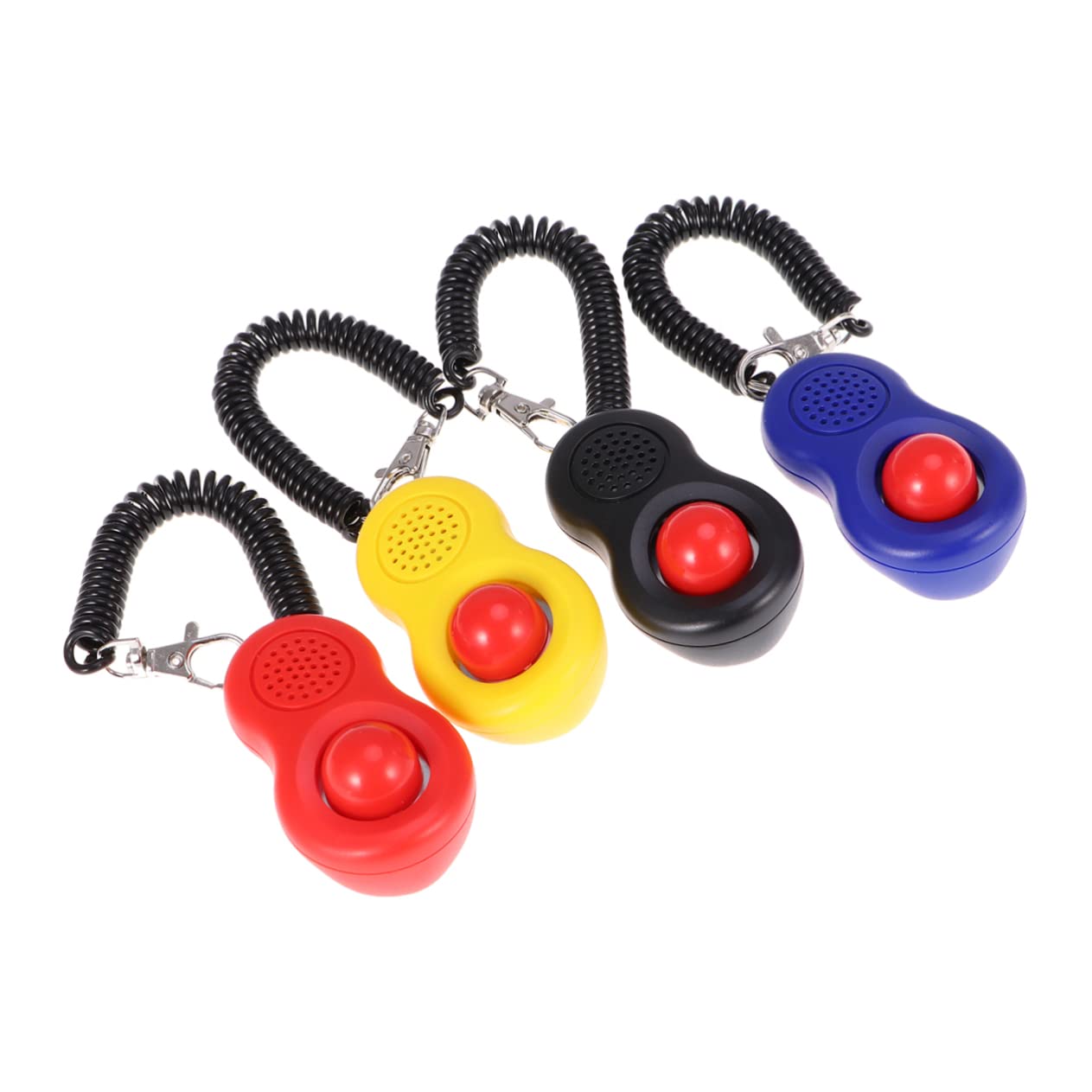 BESPORTBLE 12pièces Kit De Clicker Entraînement pour Et Chiens Outil Professionnel avec Anneau Élastique Et Lanière Clicker De Formation pour Animaux De Compagnie