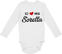 bubbleshirt Body neonato manica lunga divertente Papà Mamma Nonna Nonno Zia Zio Natale Compleanno - taglie 0-24 mesi