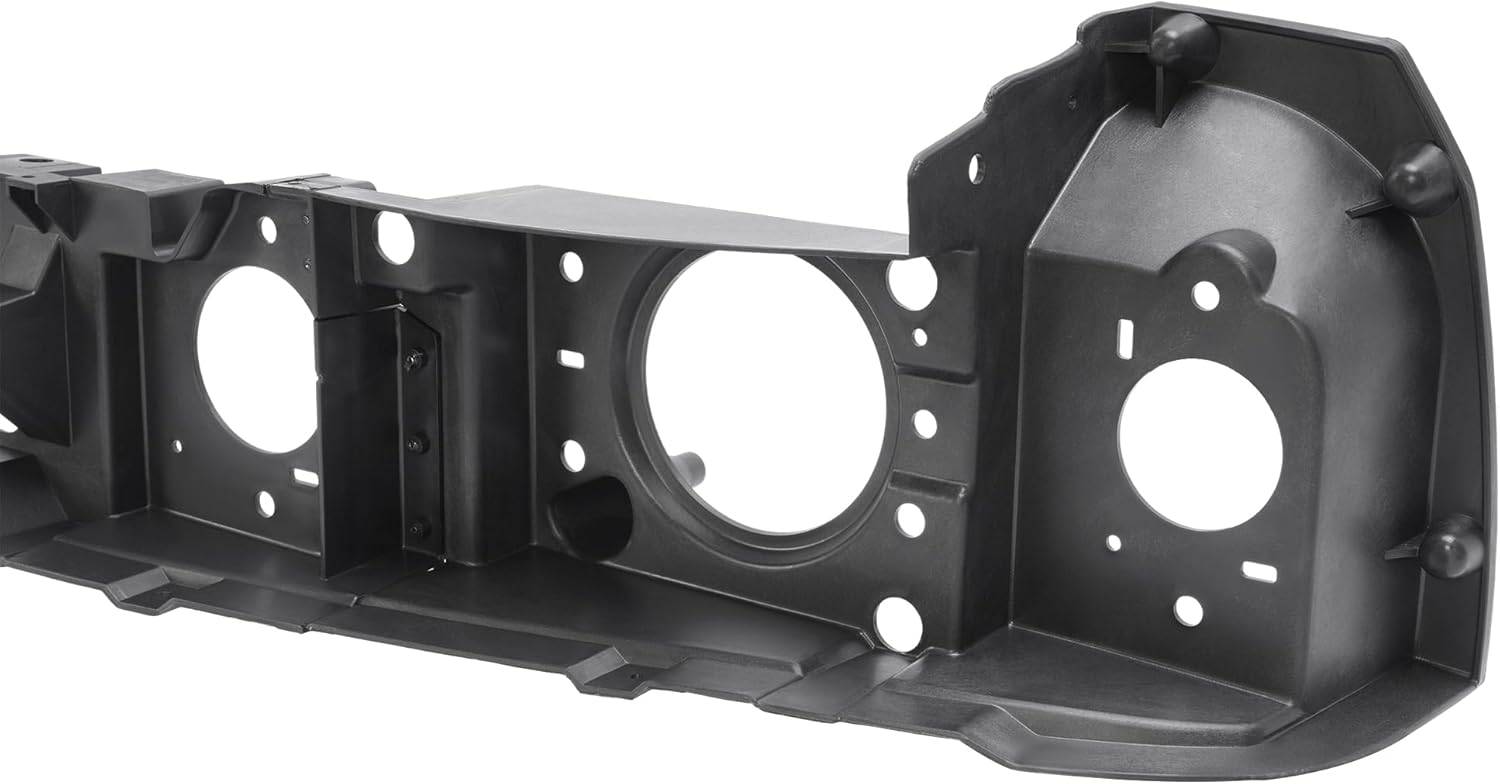 KUAFU Front Header Panel Compatible with 1987-1993 Ford Mustang FOZZ8A284A FO1221103 Headlight Headlamp Mounting Panel Grille Grill Opening Panel Black 3Pcs